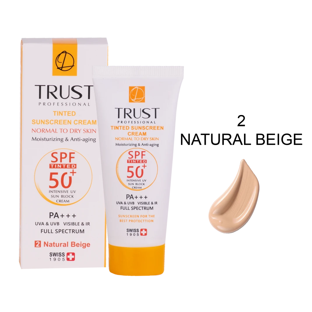 کرم ضد آفتاب رنگی و ضد پیری بژ طبیعی (پوست خشک تا نرمال) (2024) - Image 1